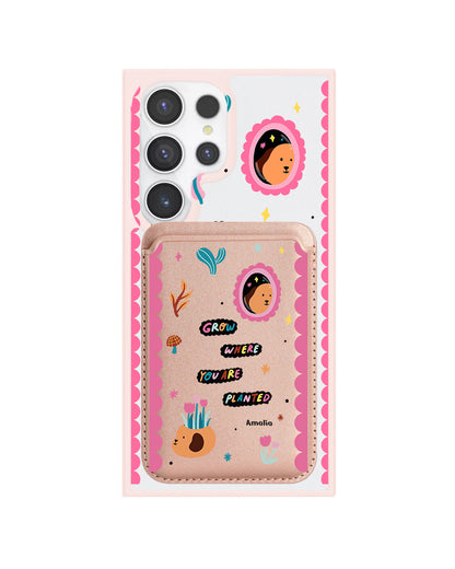 Android Magnetic Wallet Case - Grow Where You Are Planted
