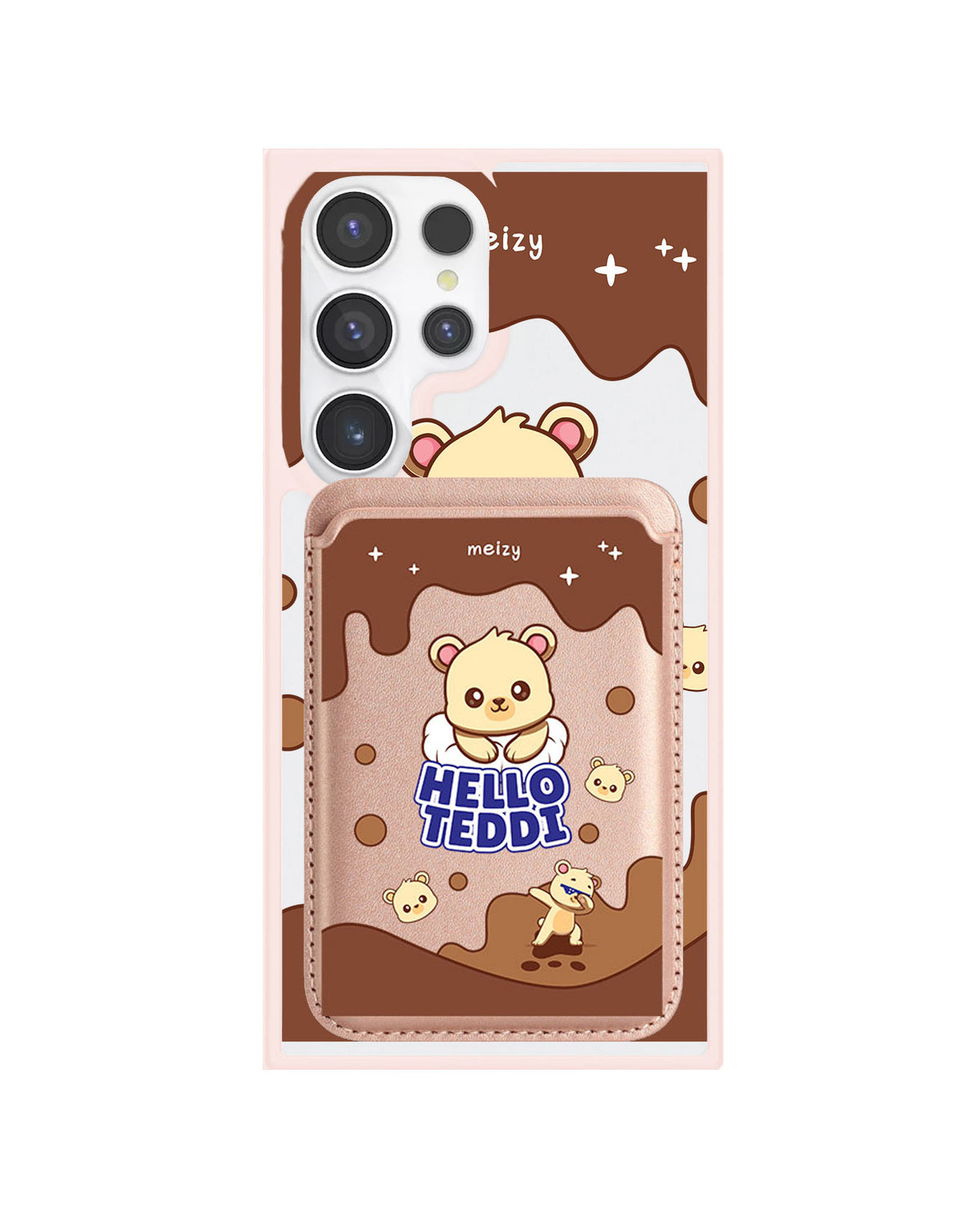 Android Magnetic Wallet Case - Hello Teddy 1.0