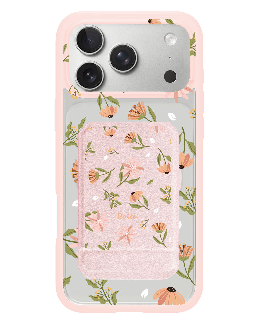 iPhone Magnetic Multifold Wallet - Cosmos Flower