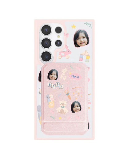 Android Magnetic Multifold Wallet - Face Grid Girl's Toys