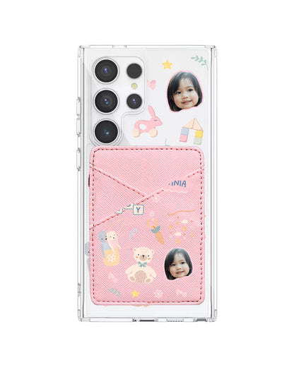 Android Phone Wallet Case - Face Grid Girl Toys