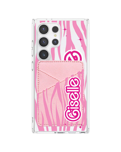 Android Phone Wallet Case - Barbie Zebra Pattern