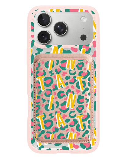 iPhone Magnetic Wallet Case - Leopard Monogram 4.0