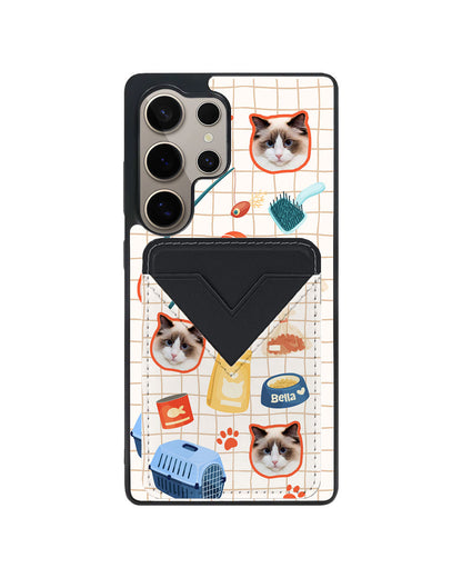 Android Avant Wallet Case - Pet Grid Kitty Adventure