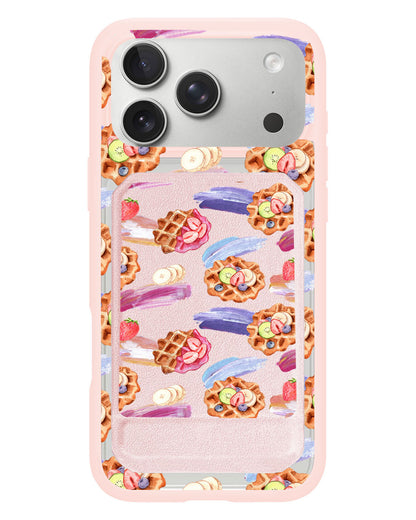 iPhone Magnetic Multifold Wallet - Waffles
