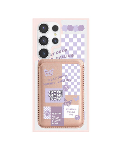 Android Magnetic Wallet Case - Aespa Sticker Pack