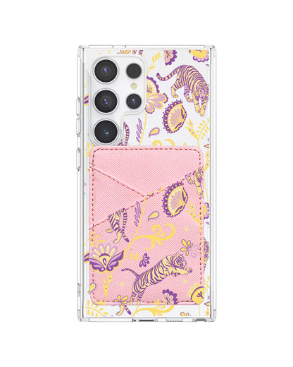 Android Phone Wallet Case - Tiger & Floral 4.0