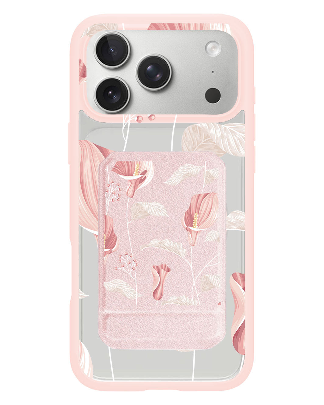 iPhone Magnetic Multifold Wallet - Easter Lily