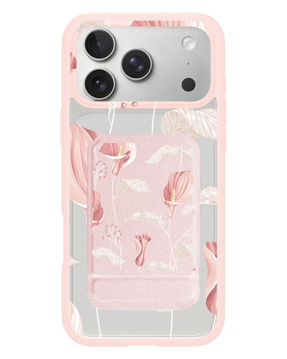 iPhone Magnetic Multifold Wallet - Easter Lily