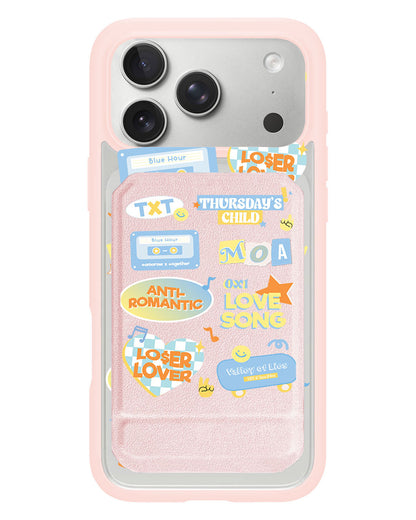 iPhone Magnetic Multifold Wallet - TXT Sticker