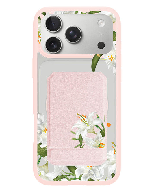 iPhone Magnetic Multifold Wallet -  Lily of The Valley