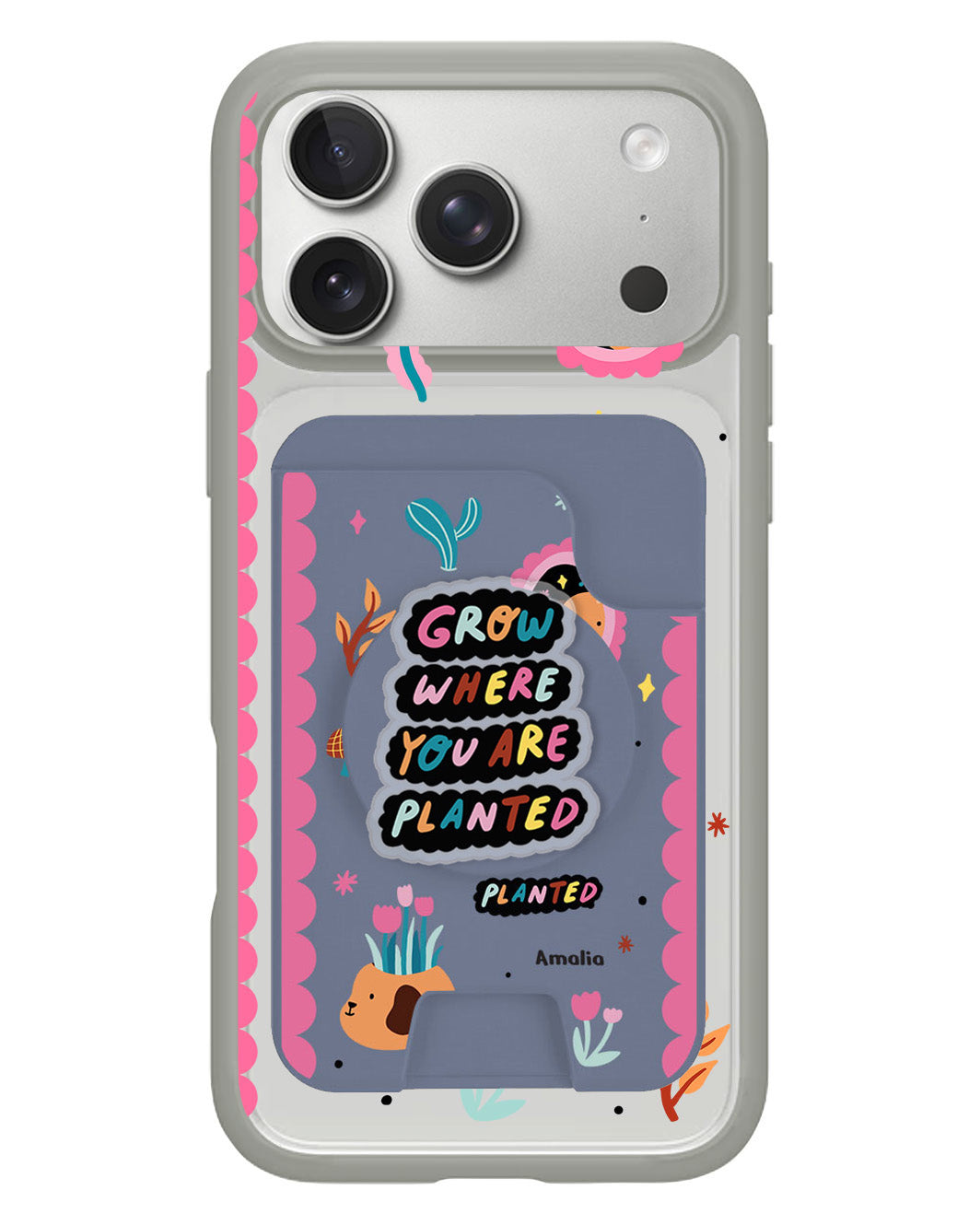 iPhone Magpop Wallet - Grow Where You Are Planted