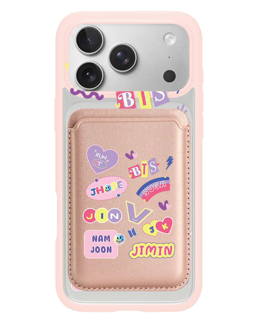 iPhone Magnetic Wallet Case - BTS Members