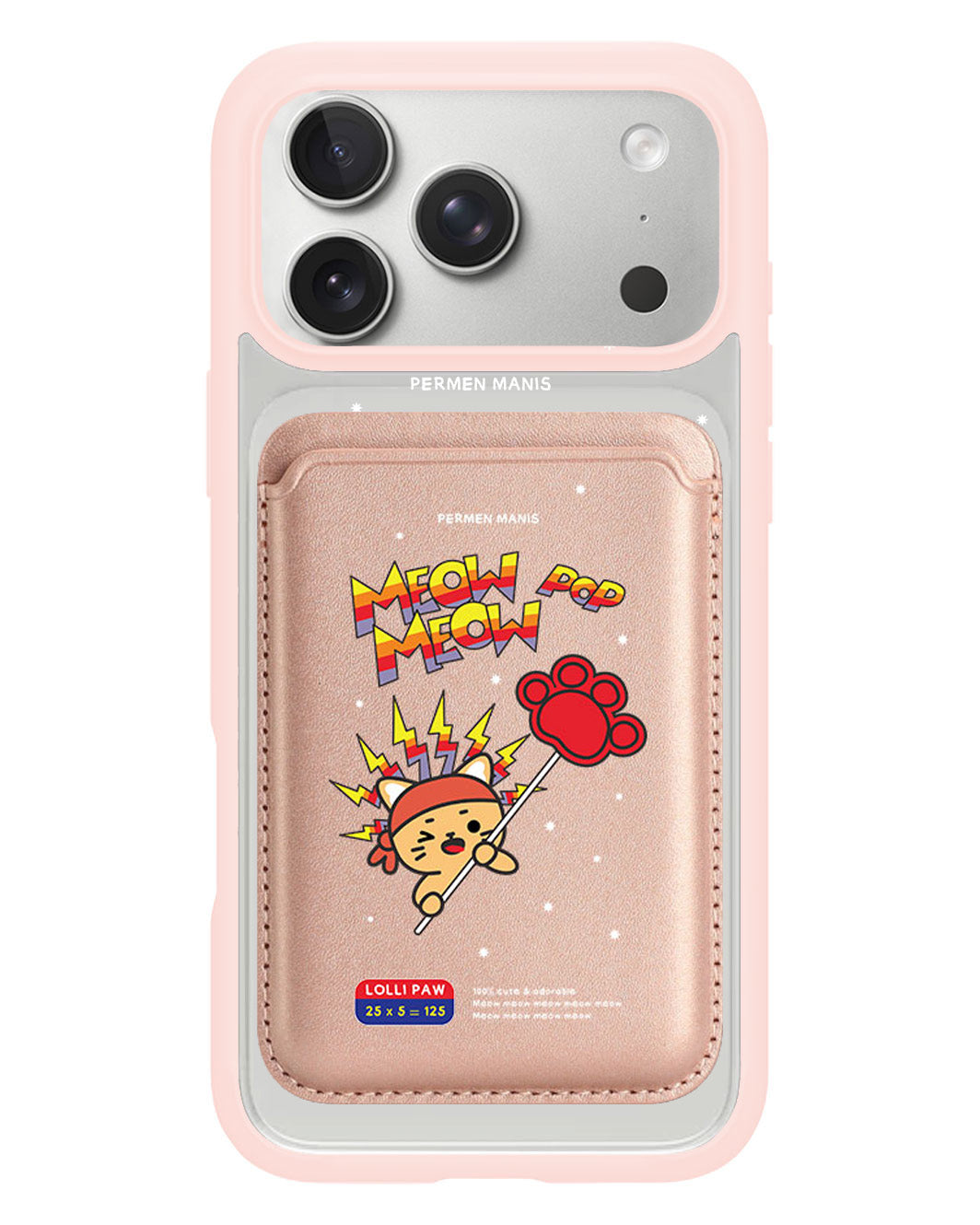 iPhone Magnetic Wallet Case - Meow Pop 1.0