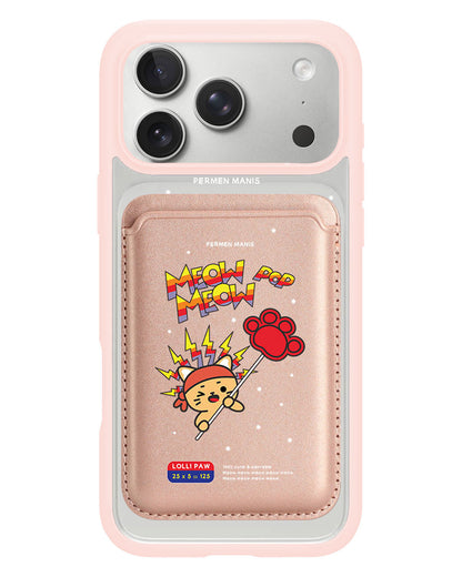 iPhone Magnetic Wallet Case - Meow Pop 1.0