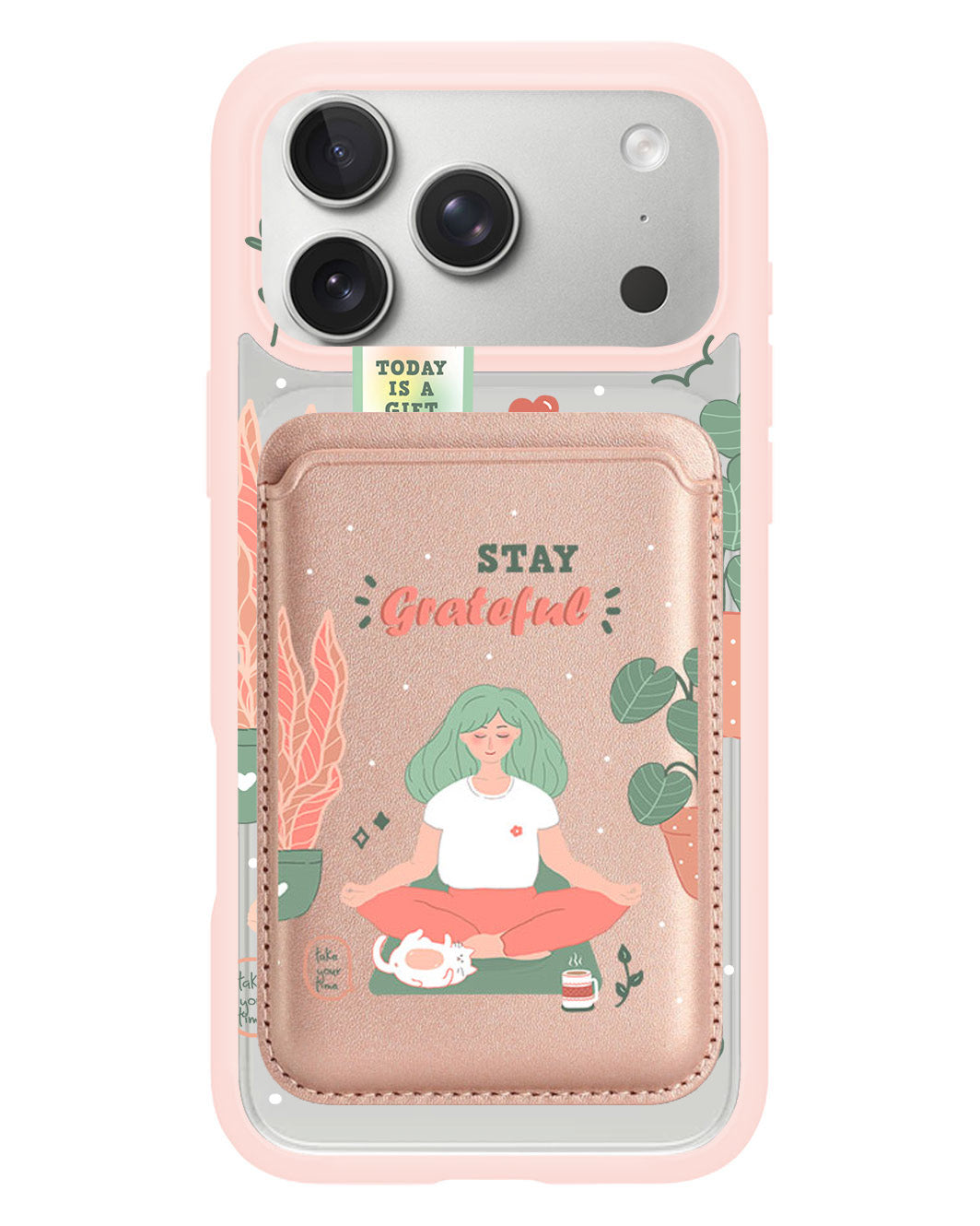 iPhone Magnetic Wallet Case - Grateful