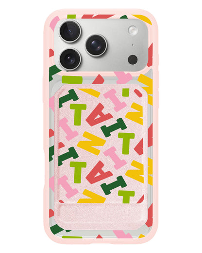 iPhone Magnetic Multifold Wallet - Scattered Monogram 3.0