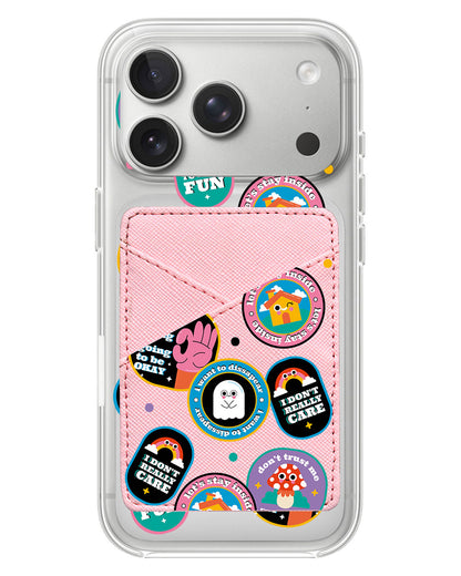 iPhone Phone Wallet Case - Monster Sticker Pack