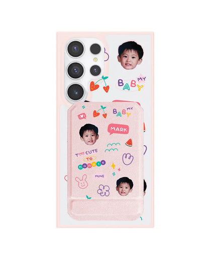 Android Magnetic Multifold Wallet - Face Grid