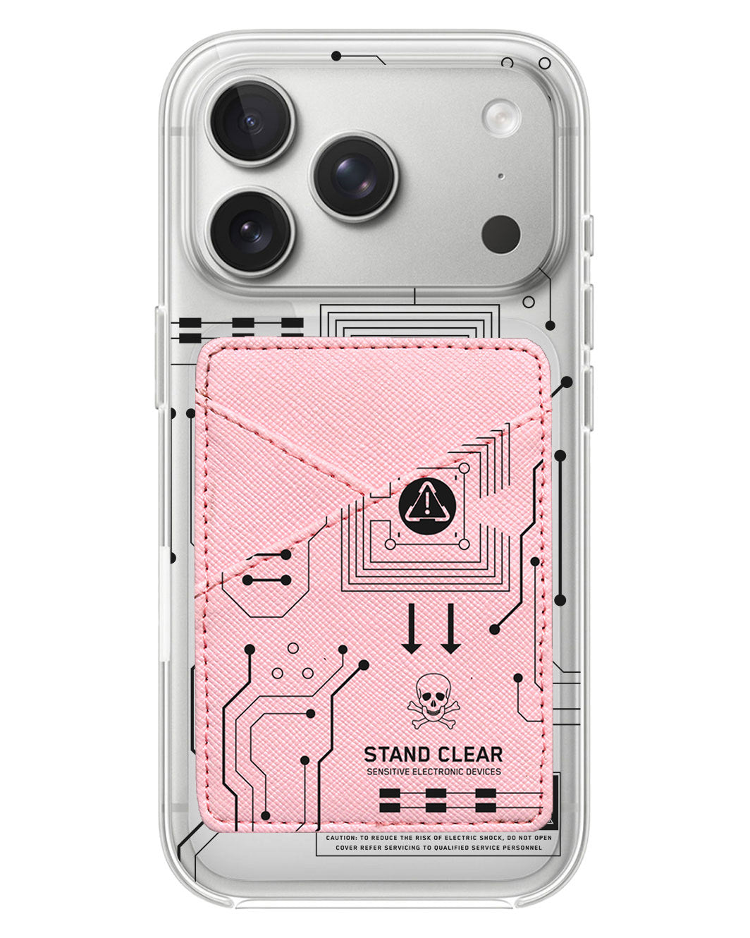 iPhone Phone Wallet Case - Circuit Black