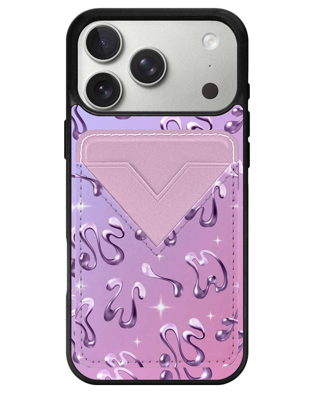 iPhone Avant Wallet Case - Chrome Monogram 4.0