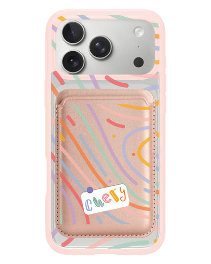 iPhone Magnetic Wallet Case - Doodle Monogram 2.0