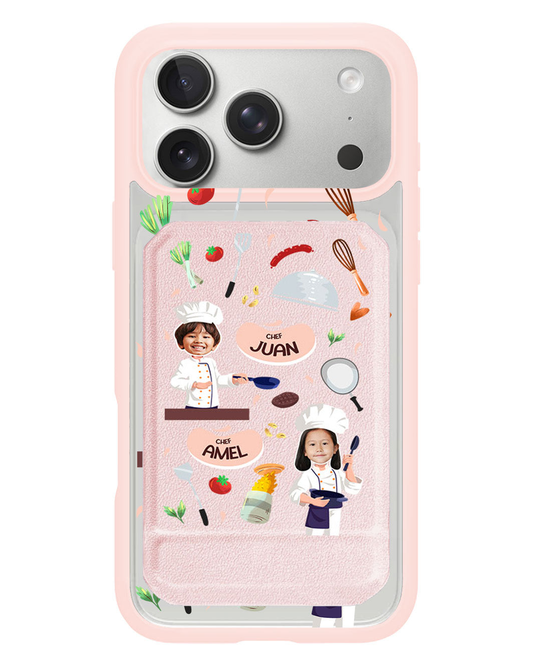 iPhone Magnetic Multifold Wallet - Face Grid Dream Chef