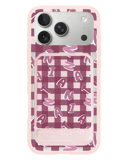 iPhone Magnetic Multifold Wallet - Checkered Monogram 2.0
