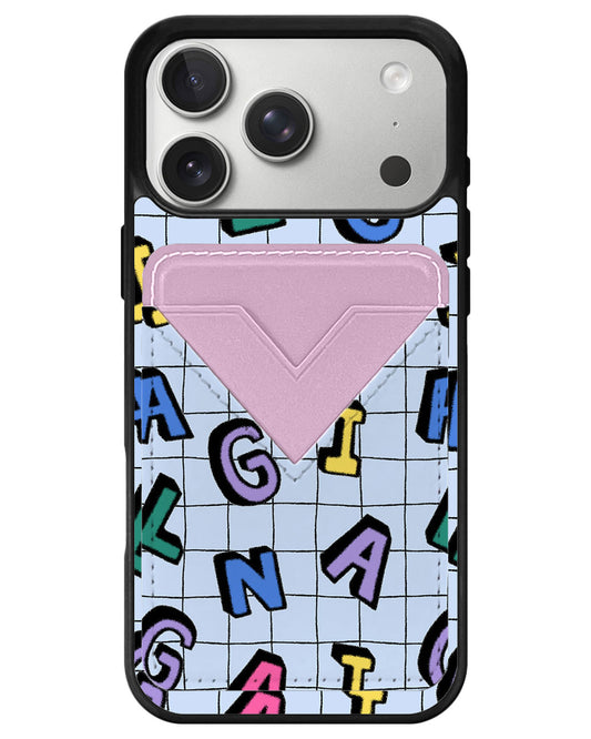 iPhone Avant Wallet Case - Playful Monogram 2.0