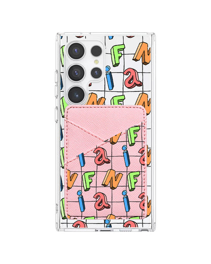 Android Phone Wallet Case - Playful Monogram