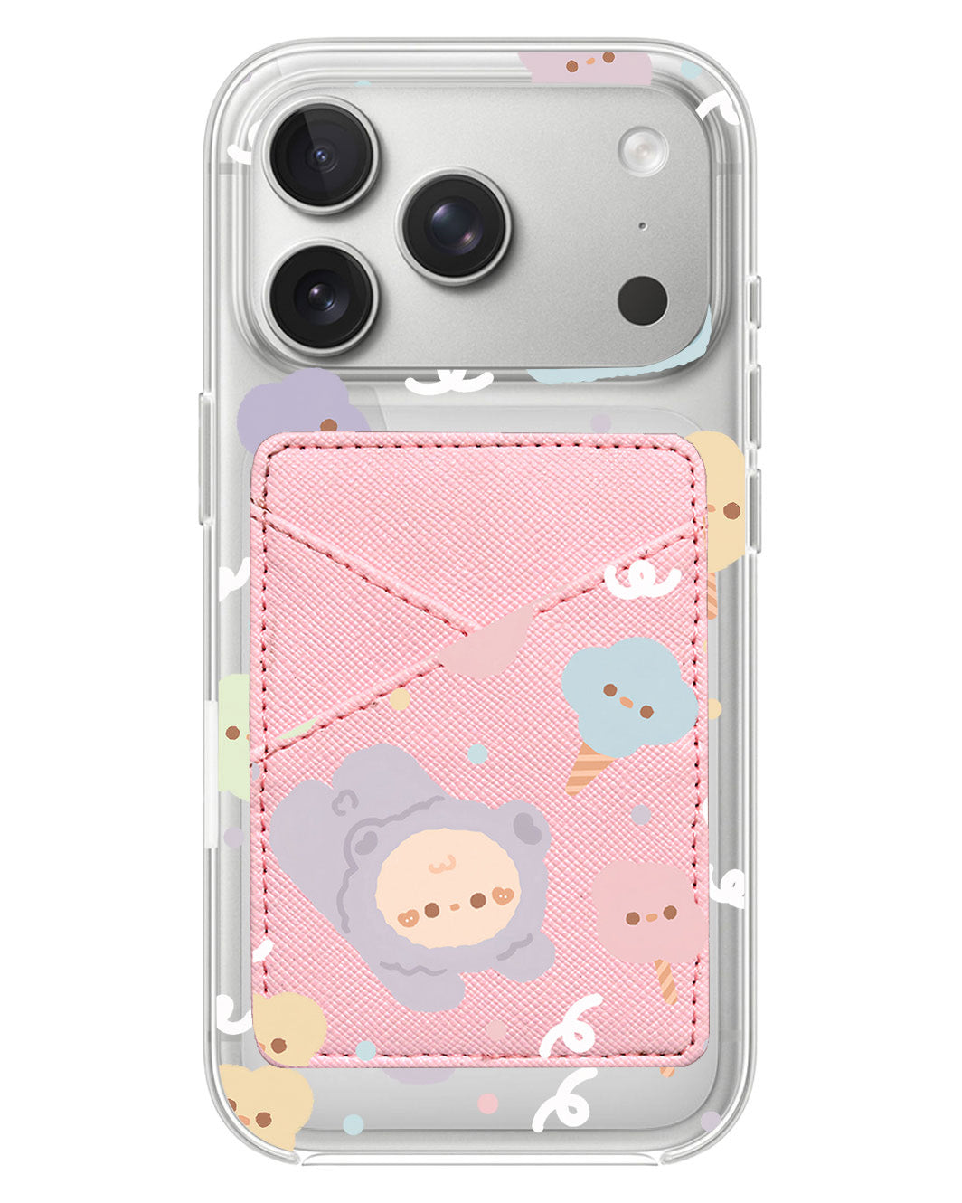iPhone Phone Wallet Case - Cotton Teddy