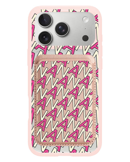 iPhone Magnetic Wallet Case - Initial Monogram 6.0