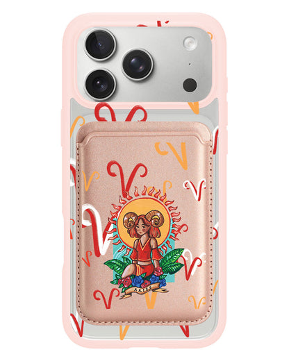 iPhone Magnetic Wallet Case - Aries