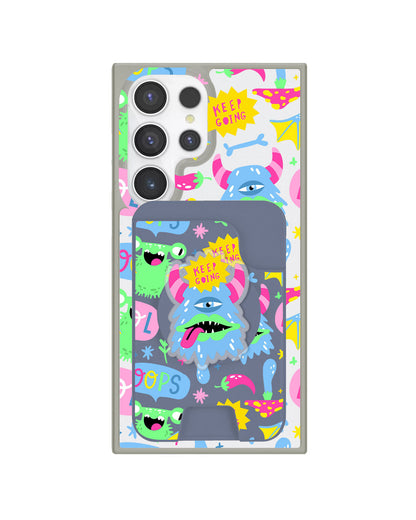 Android Magpop Wallet - Monster Say Keep Going