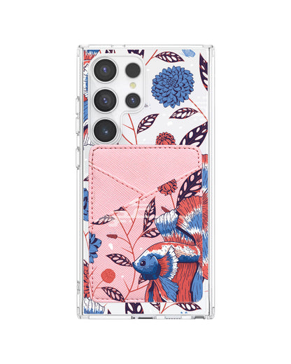 Android Phone Wallet Case - Fish & Floral 2.0