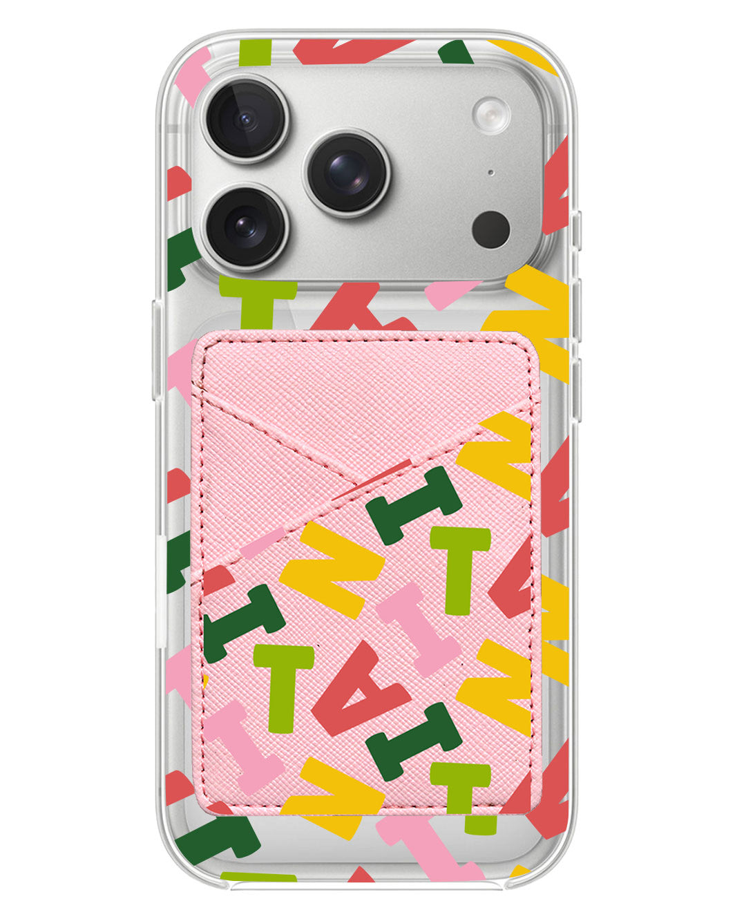 iPhone Phone Wallet Case - Scattered Monogram 3.0