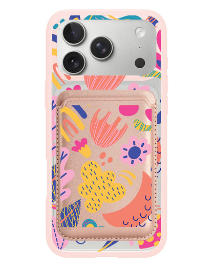iPhone Magnetic Wallet Case - Florals