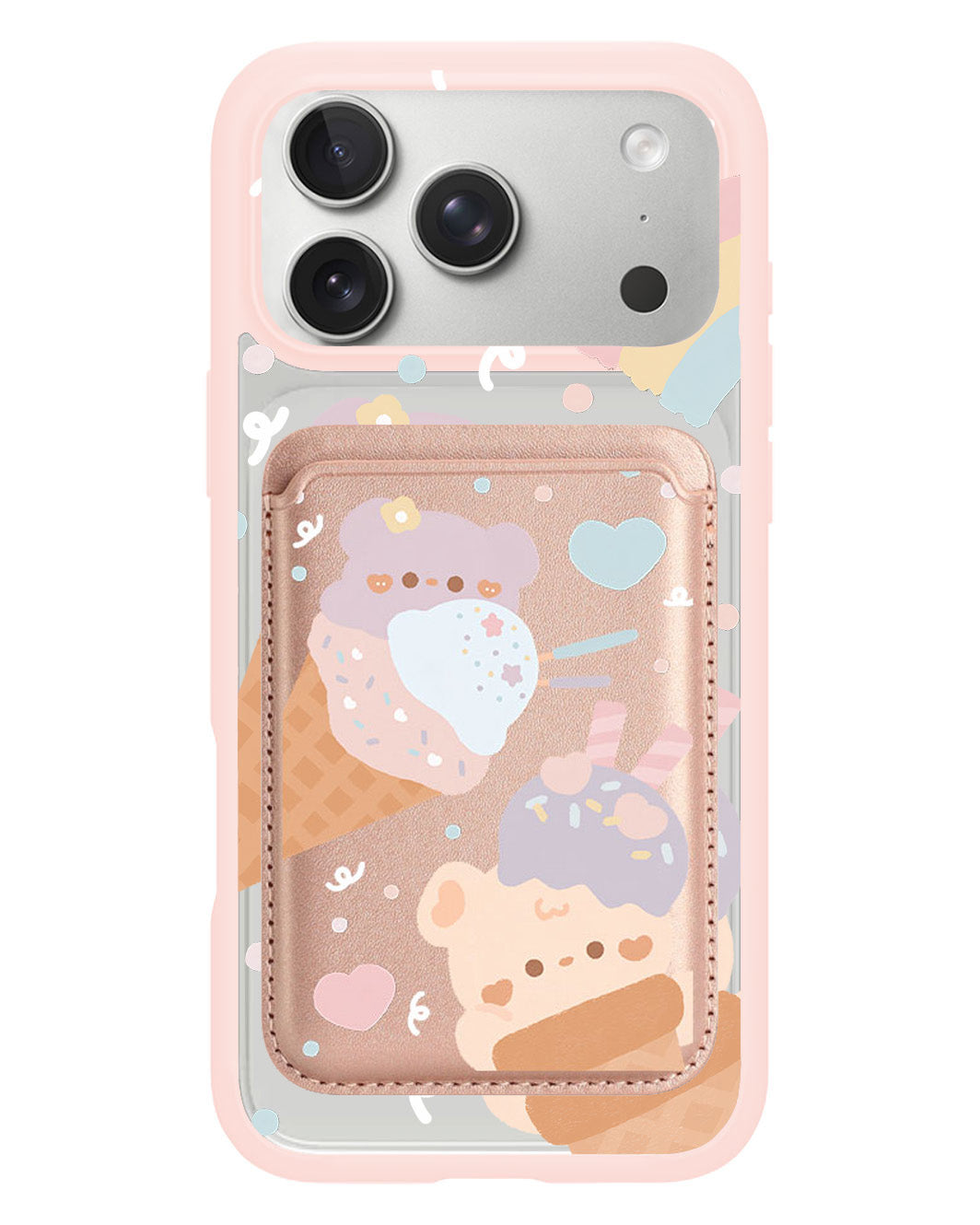 iPhone Magnetic Wallet Case - Ice Cream for Teddy