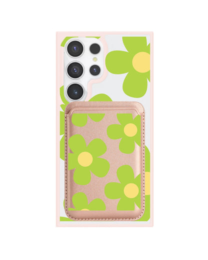 Android Magnetic Wallet Case - Daisy Bloom