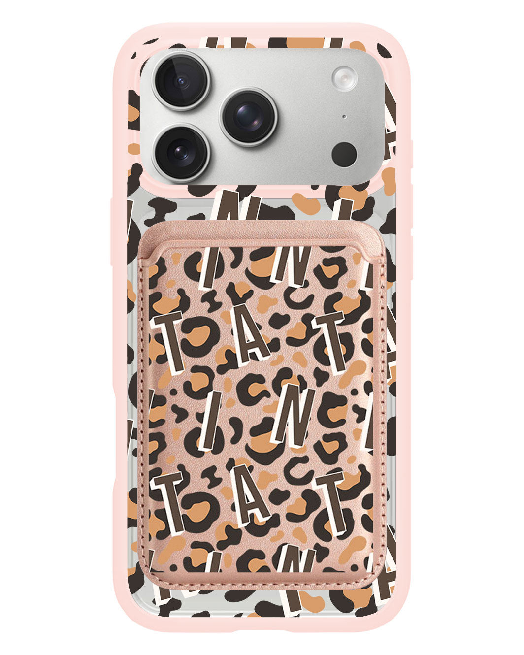 iPhone Magnetic Wallet Case - Leopard Monogram 2.0