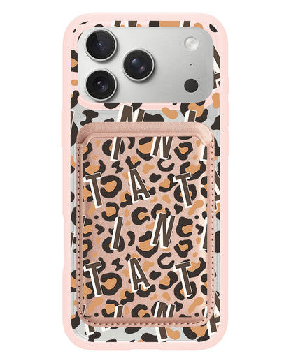 iPhone Magnetic Wallet Case - Leopard Monogram 2.0