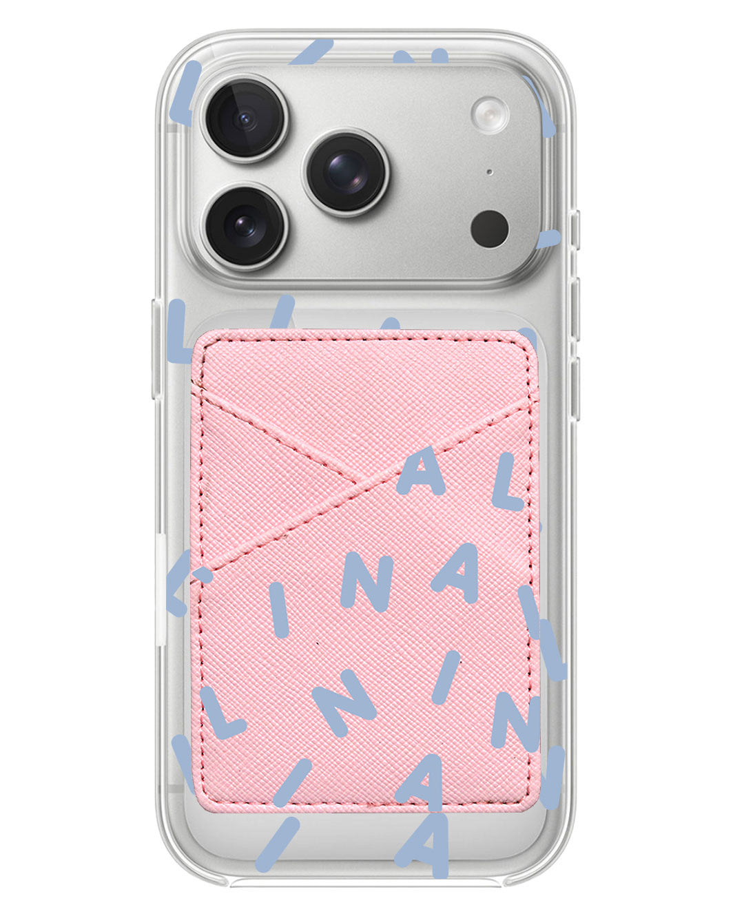 iPhone Phone Wallet Case - Monogram 2.0 Blue