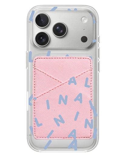 iPhone Phone Wallet Case - Monogram 2.0 Blue