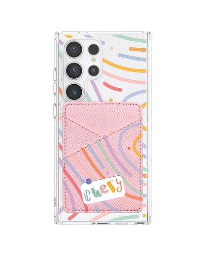 Android Phone Wallet Case - Doodle Monogram 2.0