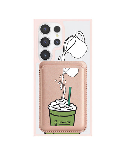 Android Magnetic Wallet Case - Frappe Matcha