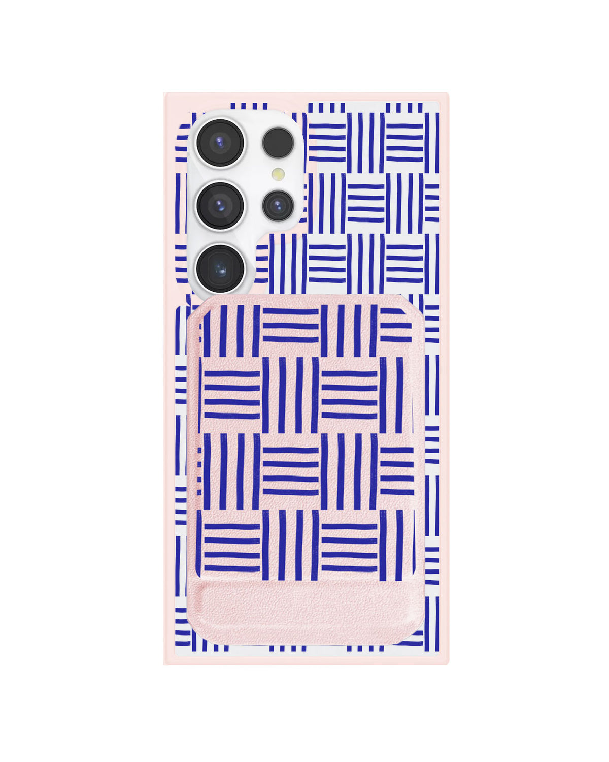 Android Magnetic Multifold Wallet - Naval Checkered