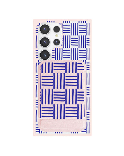 Android Magnetic Multifold Wallet - Naval Checkered