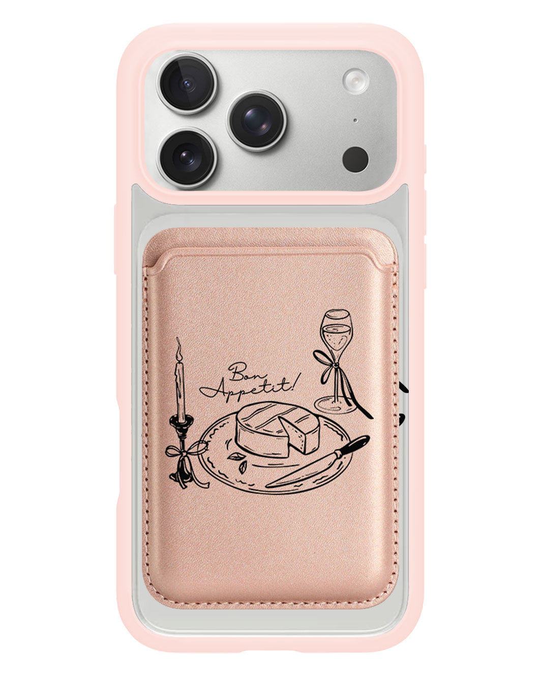iPhone Magnetic Wallet Case - Bon Appetit