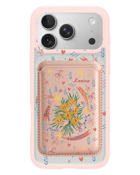iPhone Magnetic Wallet Case - Peace