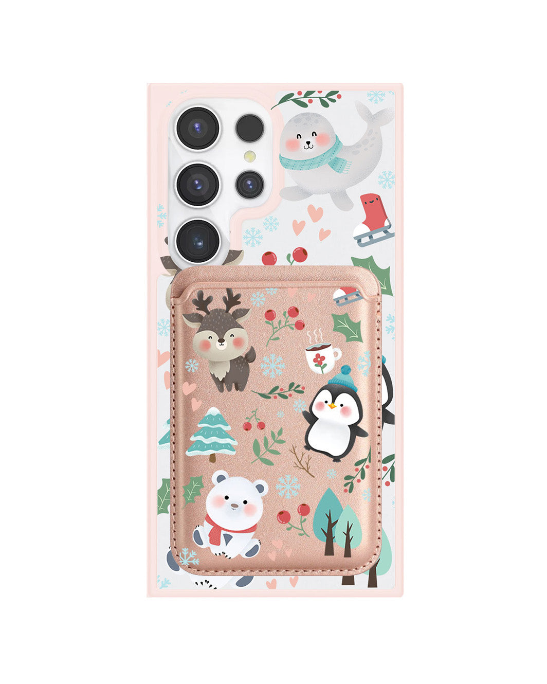 Android Magnetic Wallet Case - Winter
